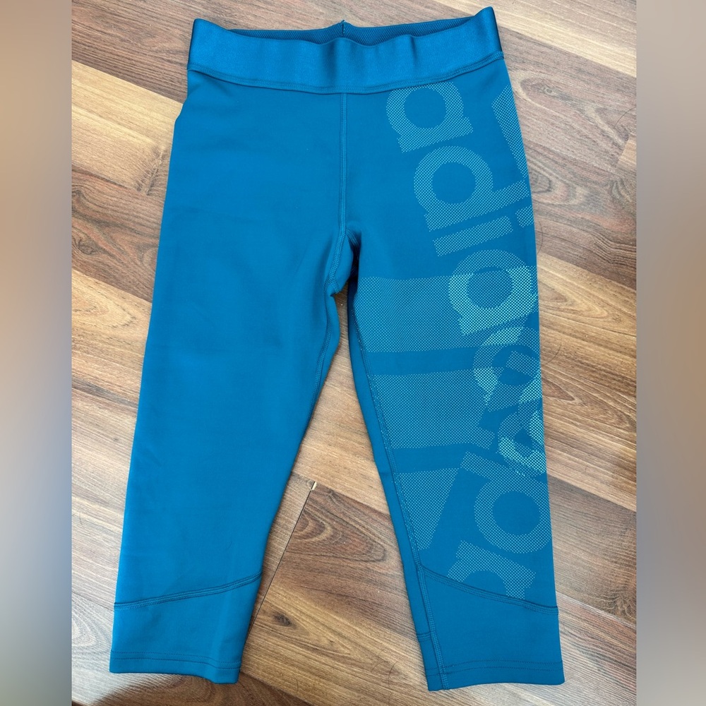 Blue adidas tights